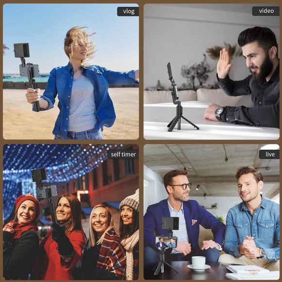 NWT Portable LED Selfie Light with Front & Back Phone Clip - Picture 5 of 12